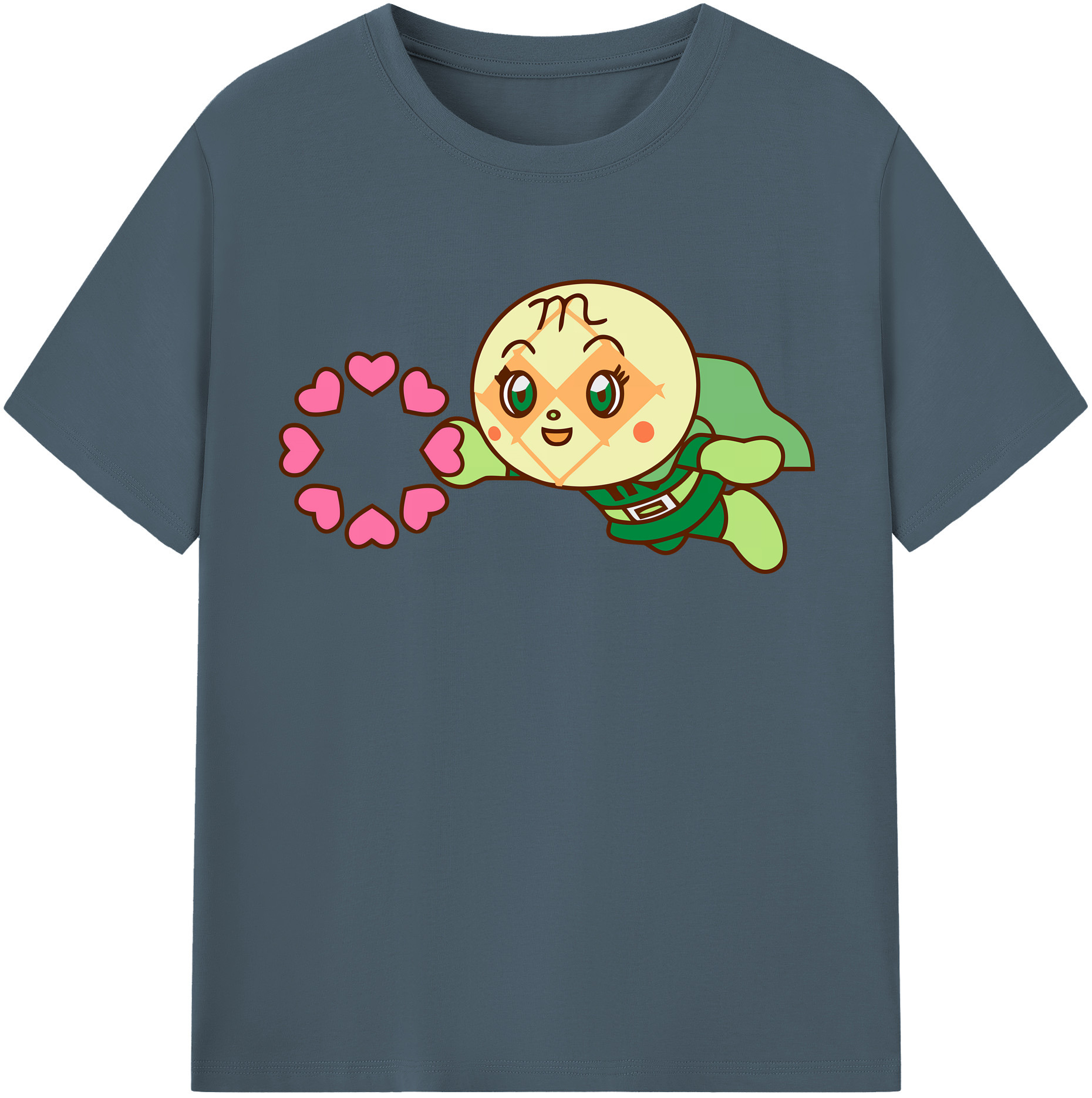 （画像用） アンパンマン Anpanman 綿100％半袖Tシャツ（フロントプリント）
